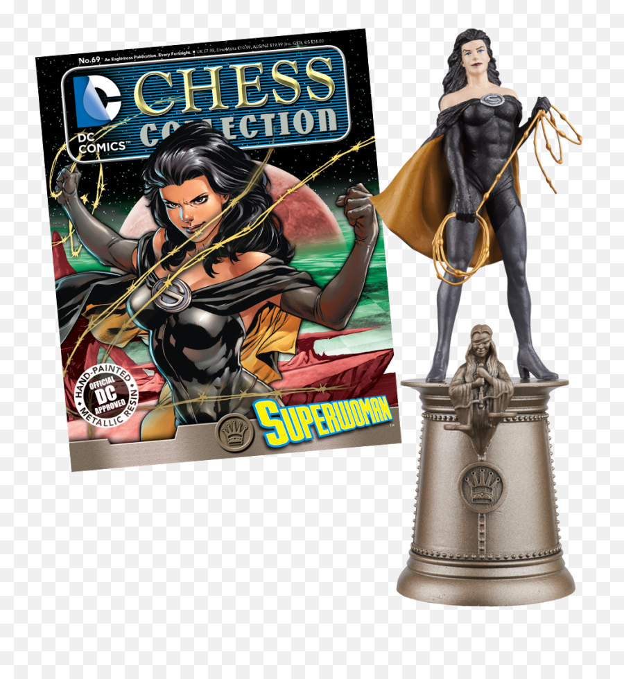 Eaglemoss Dc Comics Super Heroes Chess Collection Forever - Eaglemoss Dc Chess Collection Png,Superwoman Png