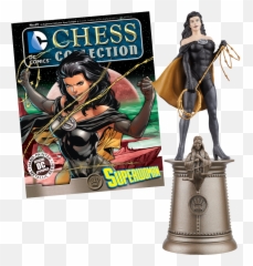 Eaglemoss Dc Comics Super Heroes Chess Collection Forever - Eaglemoss Dc Chess Collection Png,Superwoman Png