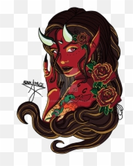 Download Flash Tattoo Demon Devil Michael Free - Red Designs png