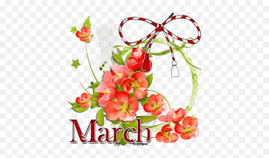 March Clipart Friendship Flower - 1 March Png,March Png