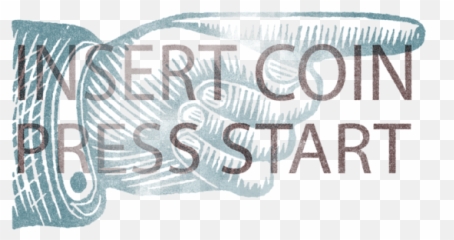 Insert Coin Press Start Greeting Card - Drawing png