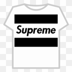 white supreme shirt roblox