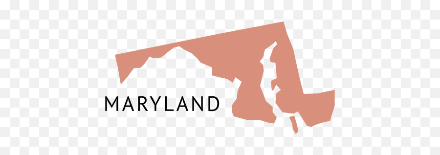 Maryland State Plain Map - Transparent Png U0026 Svg Vector File Maryland Icon,Maryland Flag Png