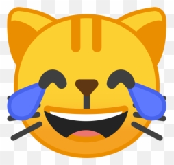 Laughing Cat Emoji Meaning With - png