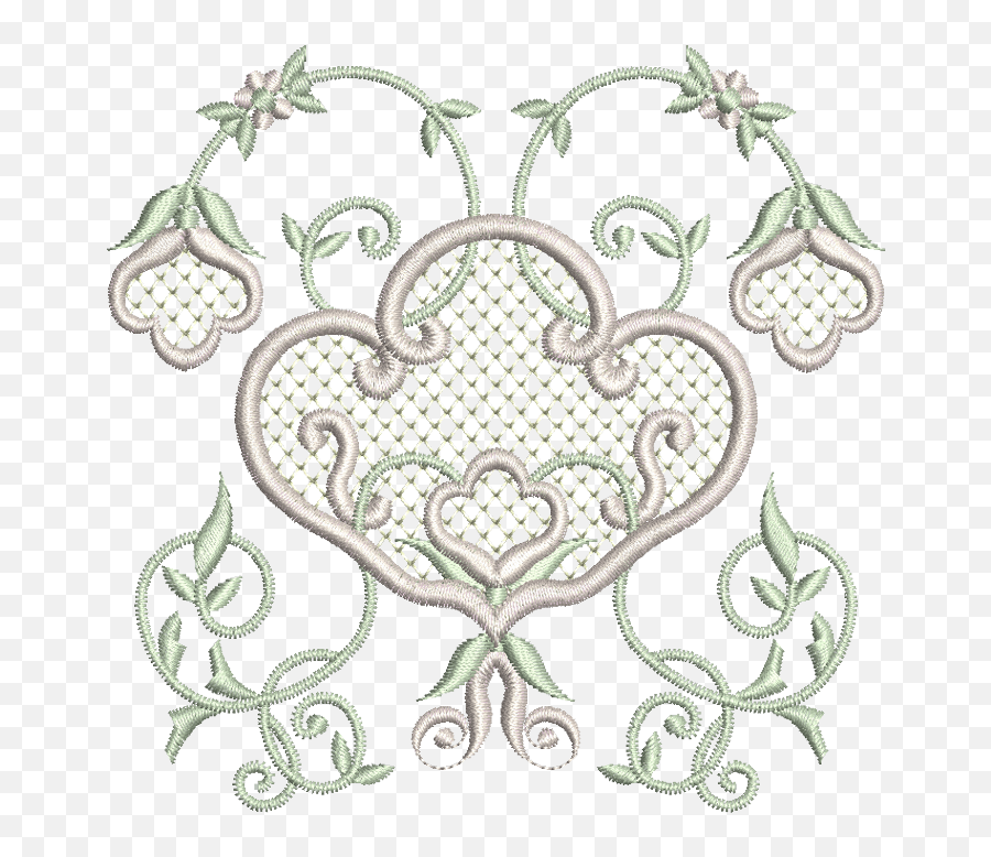 Download Hd Embroidery Flowers Design Png Transparent - Embroidery Machines Flower Design,Embroidery Png