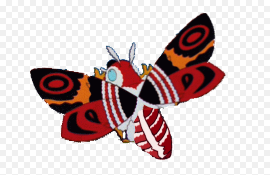 Mothra Los Simpson Png Image With No - Butterfly,Mothra Png