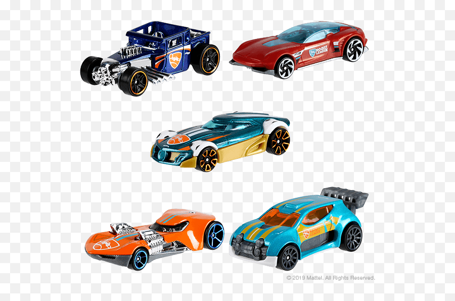 Hot Wheels 2019 5 - Hot Wheels 5 Pack Rocket League Png,Rocket League Cars Png