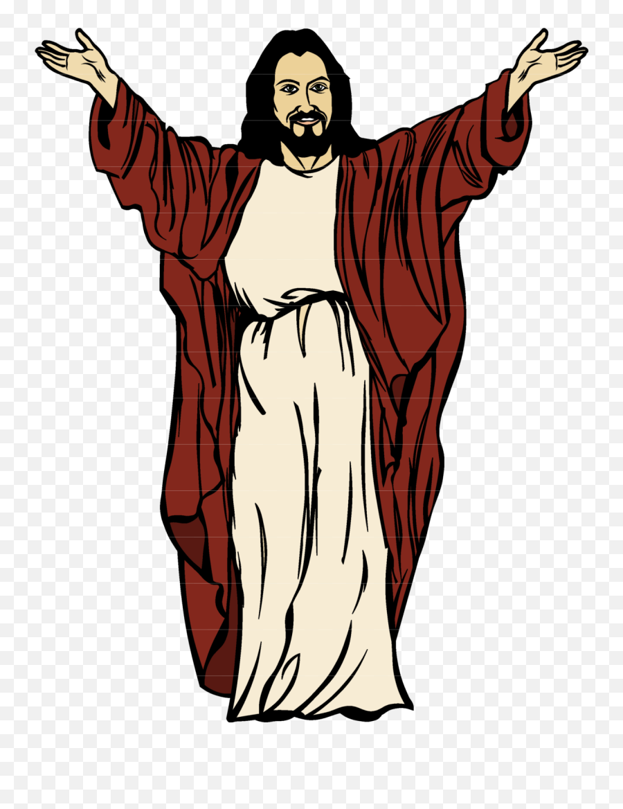 Jesus Open Arms Png - Jesus Clipart Transparent Png,Jesus Silhouette Png