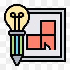 Blueprint Draft Drawing Model - Light Bulb png