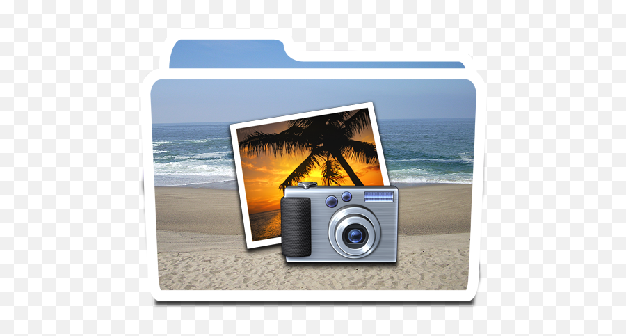White Photos Beach Icon Free Download As Png And Ico Easy - Beach Folder Icon,Icon 32x32 Free