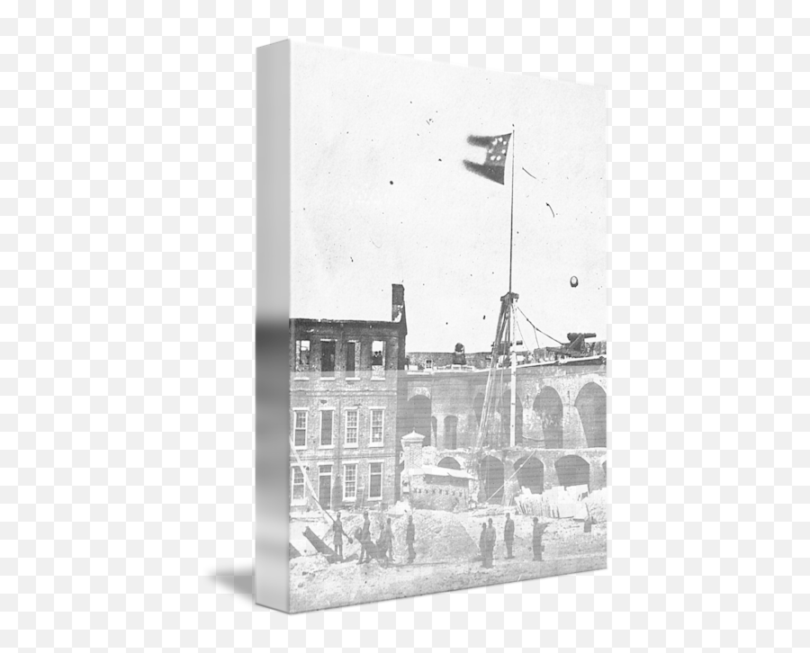 A Rebel Flag By Vintage Appeal - Battle Of Fort Sumter Png,Rebel Flag Png