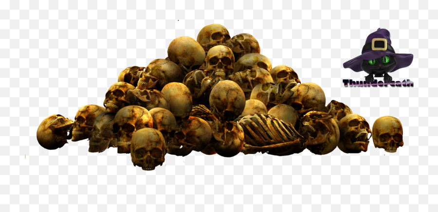 Download Pile Of Skulls Png File - Bunch Of Skulls Png,Skull Png Transparent