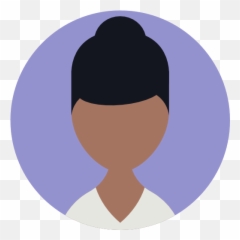Avatar Woman Profile Business - Person Icon Png Purple