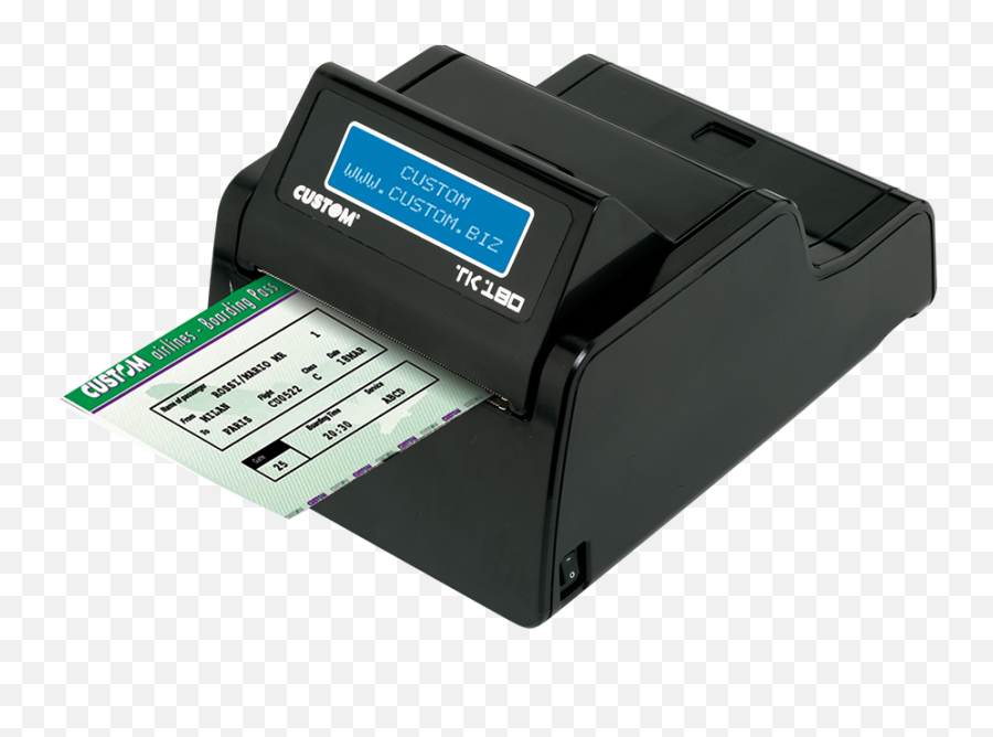 Tk180 Baggage Tag And Boarding Pass Printer With Tear - Off Ticket Printer Png,Page Tear Png