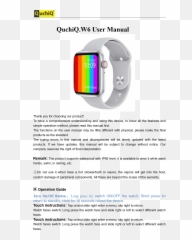 Quchiq Smartwatch Fitness Horloges User - Smart Device Png,Icon Health And Fitness Manuals