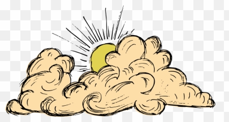 Vintage Cloud Drawing Vector Eps Svg Png Transparent - Clouds Png