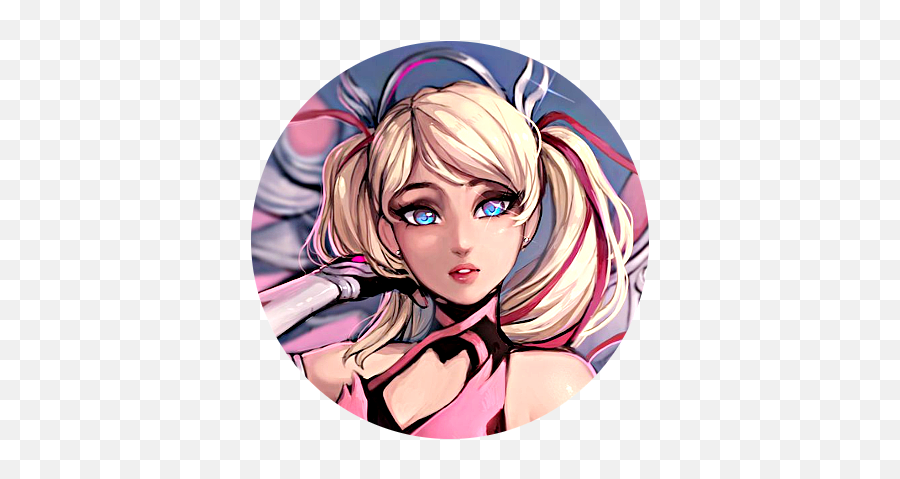 Icons Desu Close - Pink Mercy Icon Png,Overwatch Pink Player Icon