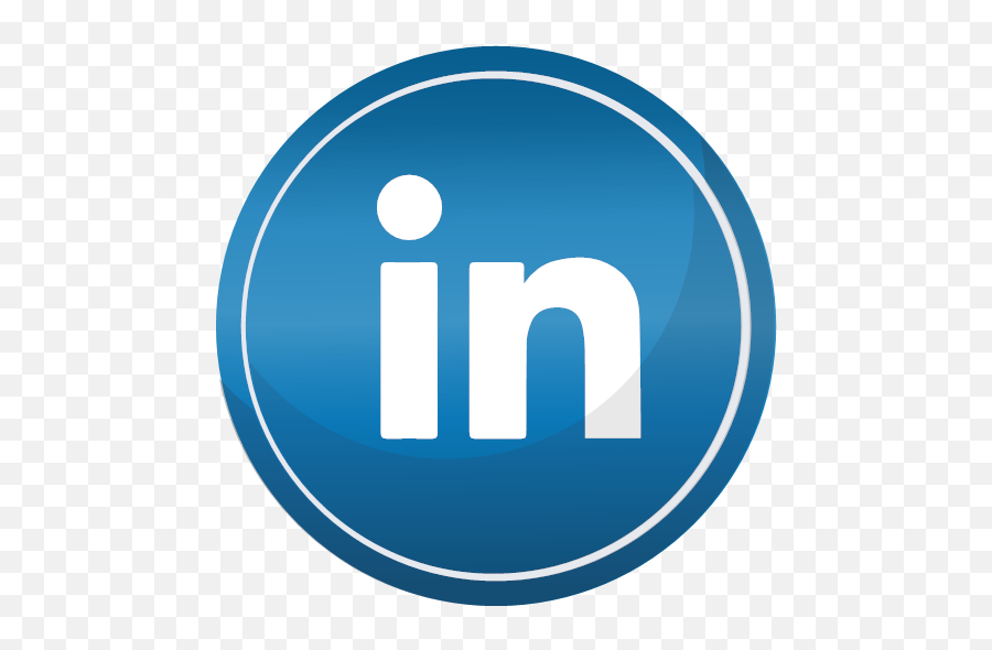 Linkedin Media Social Icon - Social Media Round Set Png,Social Icon Vector