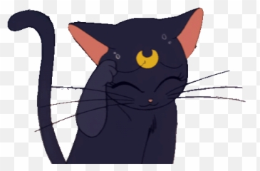 Kitten Anime Transparent Background - Sailor Moon Luna png