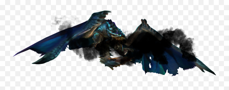 Burninghaze Azure Rathalos - Azure Rathalos On Fire Png,Azure Rathalos ...