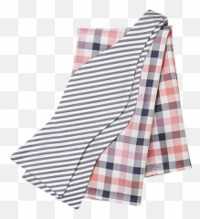 Tommy Hilfiger Navy Stripe With Pink Check Bow Tie U0026 Pocket - Folding png