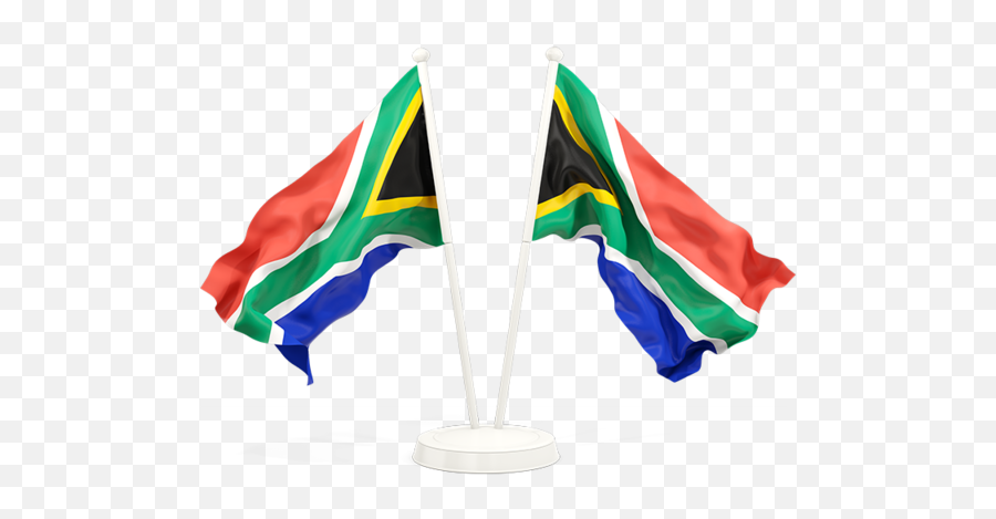Two Waving Flags Illustration Of Flag South Africa - Botswana South Africa Flag Png,Sa Flag Icon