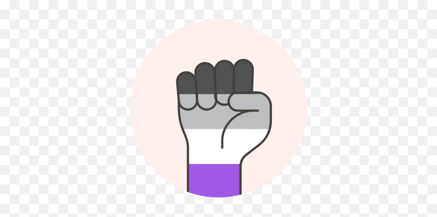 Asexual Fist Flag Hand Free Icon - Iconiconscom Lgbt Png,Fist Flat Icon
