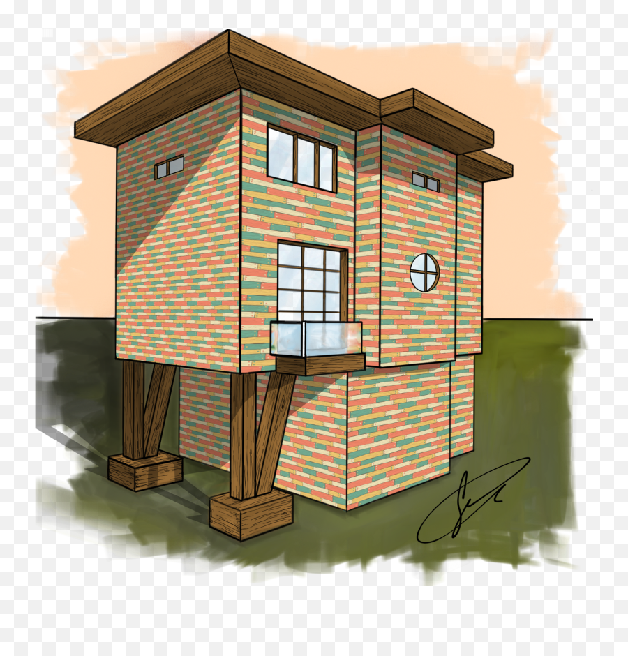 Infinite Painter - Drawing A Building Vertical Png,Icon Painting Tutorial