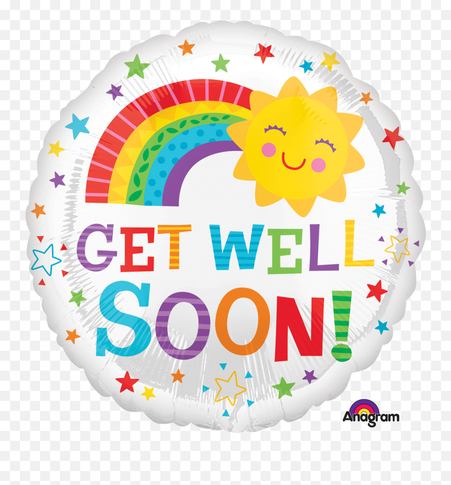 18 Get Well Happy Sun Foil Balloon - Pkg A35505 125 Png,Happy Sun Png