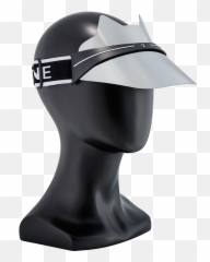 Kitty Lux - Chrome Visor png