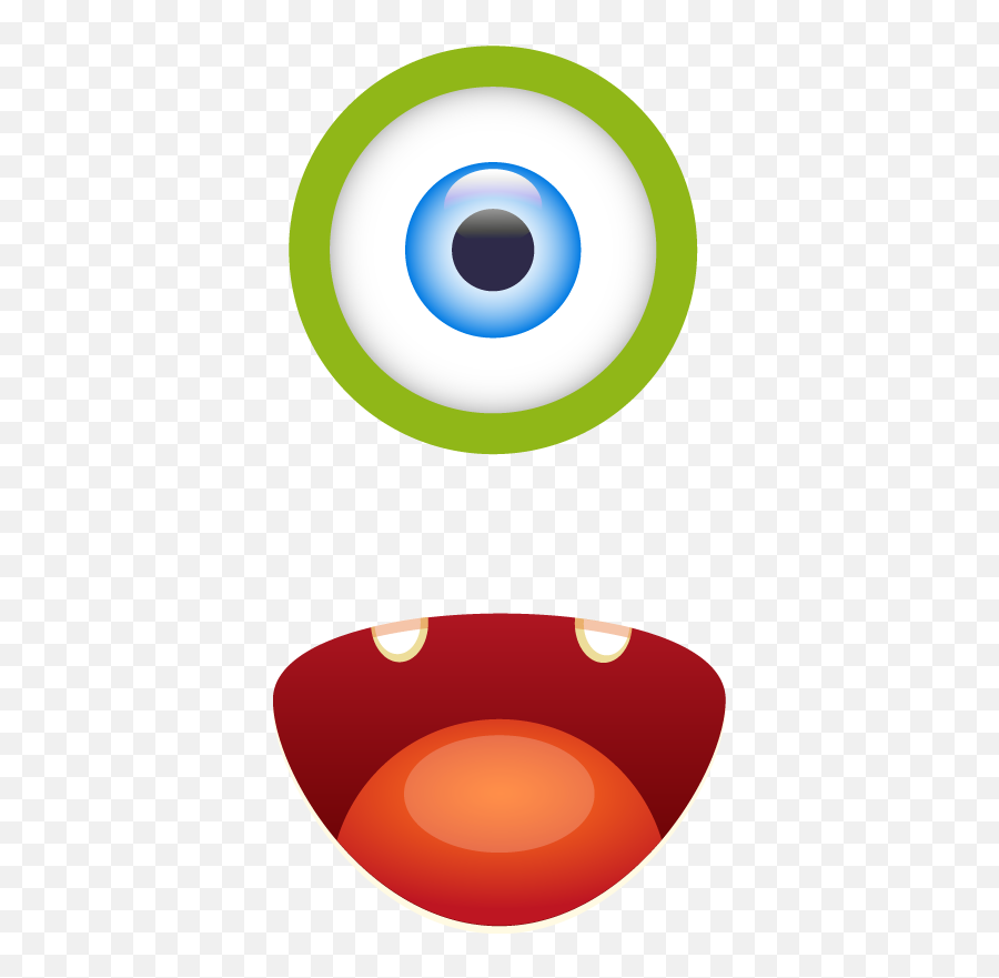 Monster Eye And Mouth Kids T - Shirt Tenstickers Olho Monstros Sa Png,Shirt Flat Icon