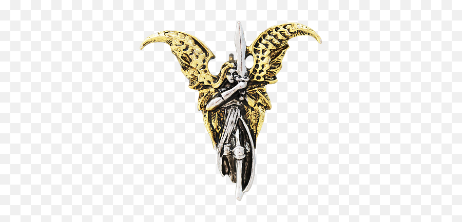 Archangel Michael Pendant Necklace Sword Of Truth Angel Warrior Heaven Freedom Ebay - Erzengel Michael Gold Anhänger Png,Archangel Uriel Icon