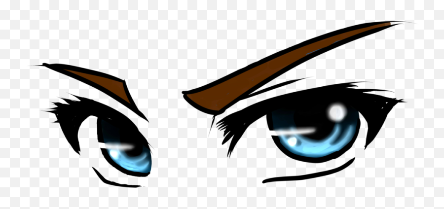 Angry Anime Eyes Clipart - Anime Girl Eyes Png,Angry Eyes Png
