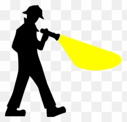 Detective Torch Searching - Free Vector Graphic On Pixabay Detective Silhouette Png,Detective Png