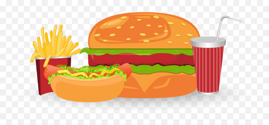 Cheeseburger Hamburger French Fries - Junk Food Vector Png,Chinese Food Png