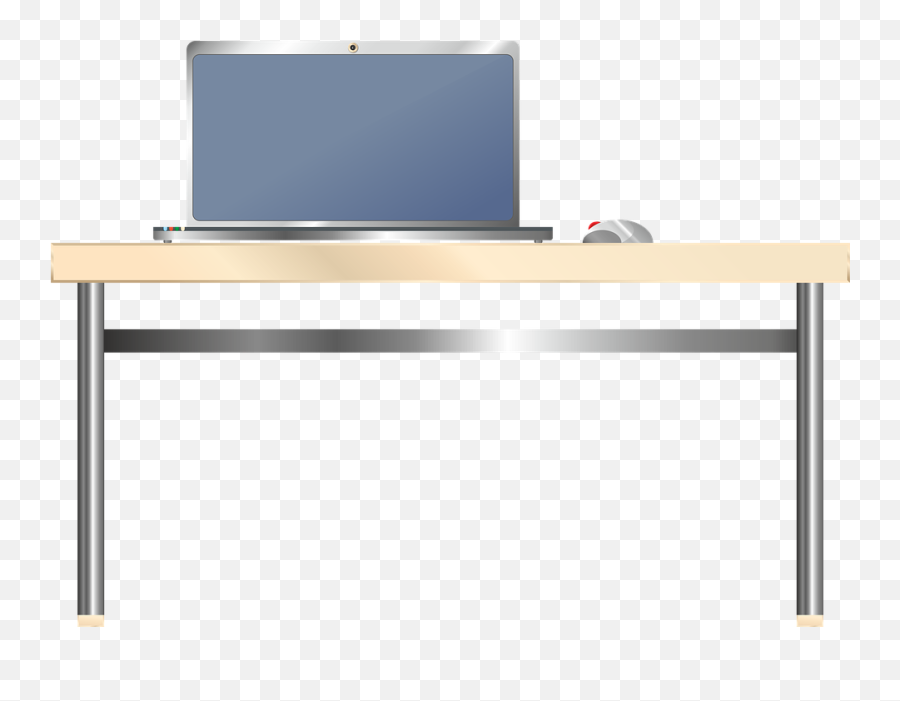 Download Computer Desk Free Clipart Hq Png Image - Transparent Desk With Computer Png,Table Clipart Png