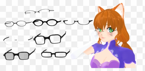 Transparent Neckbeard Png - Anime Girl With Sunglasses Meme, Png Download -  vhv