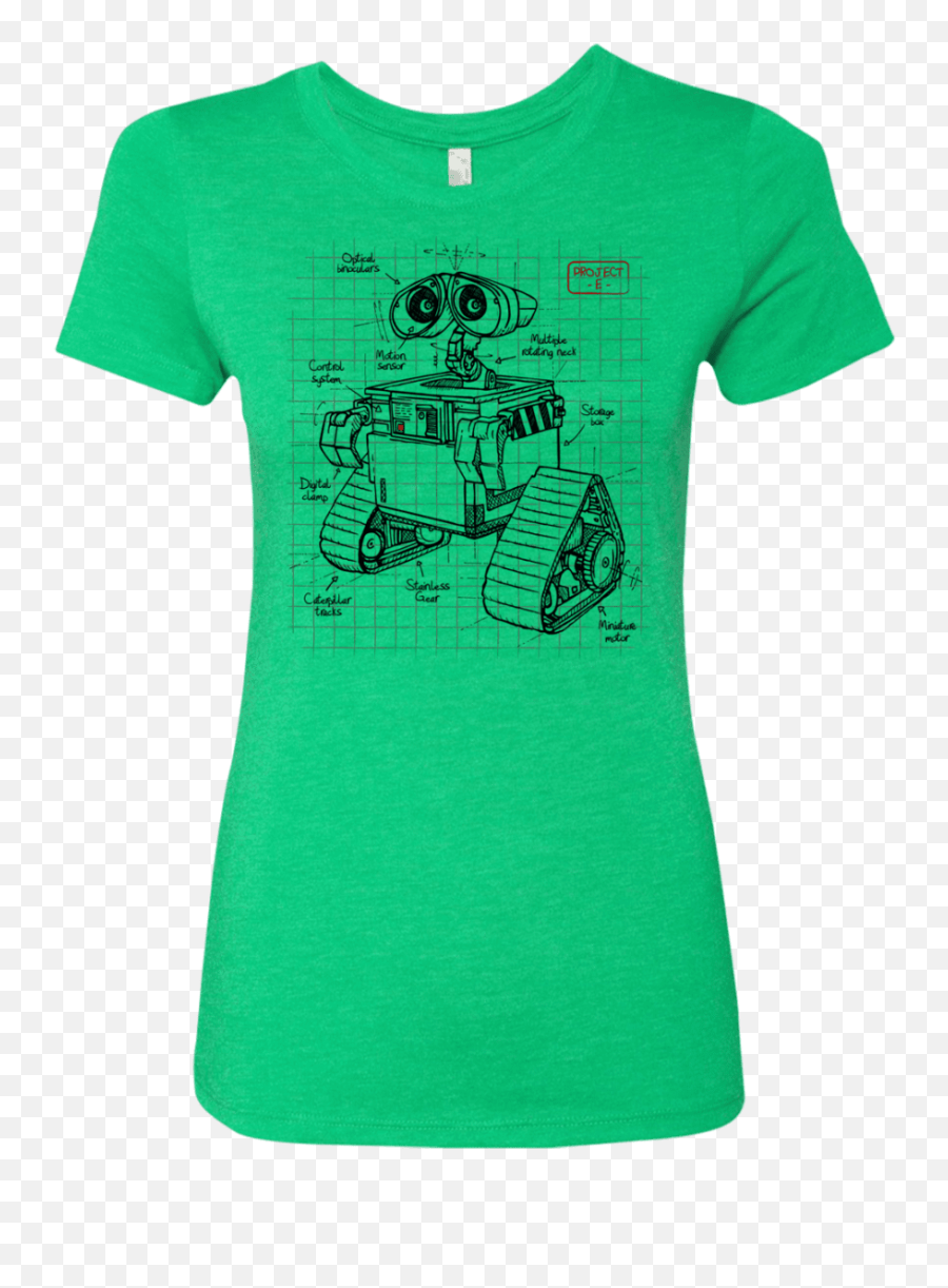 Wall E Plan Womenu0027s Triblend Tshirt Png - e Transparent