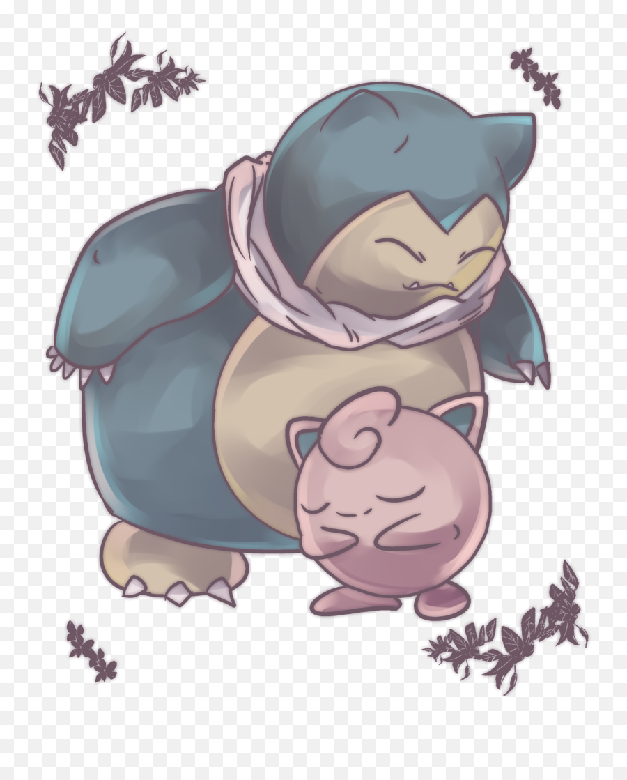 Snorlax Jigglypuff Png Image - Pokemon Jigglypuff And Snorlax,Snorlax Png