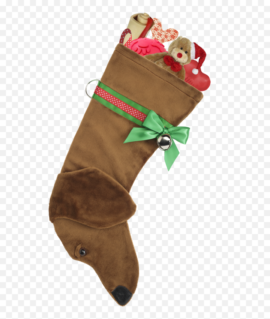 Dachshund Dog Christmas Stocking Tanred - Dachshund Christmas Stocking Png,Christmas Stockings Png