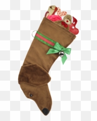 Dachshund Dog Christmas Stocking Tanred - Dachshund Christmas Stocking Png,Christmas Stockings Png