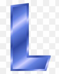 Library Of The Letter L Image Black And - Letter L Blue Clipart Png,L Png