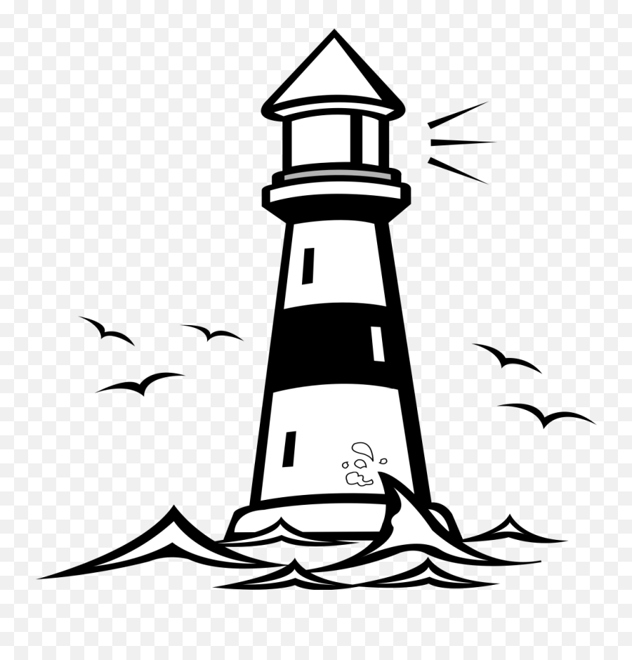 Lighthouse Clipart Png 2 Image - Lighthouse Clipart Black And White,Lighthouse Clipart Png