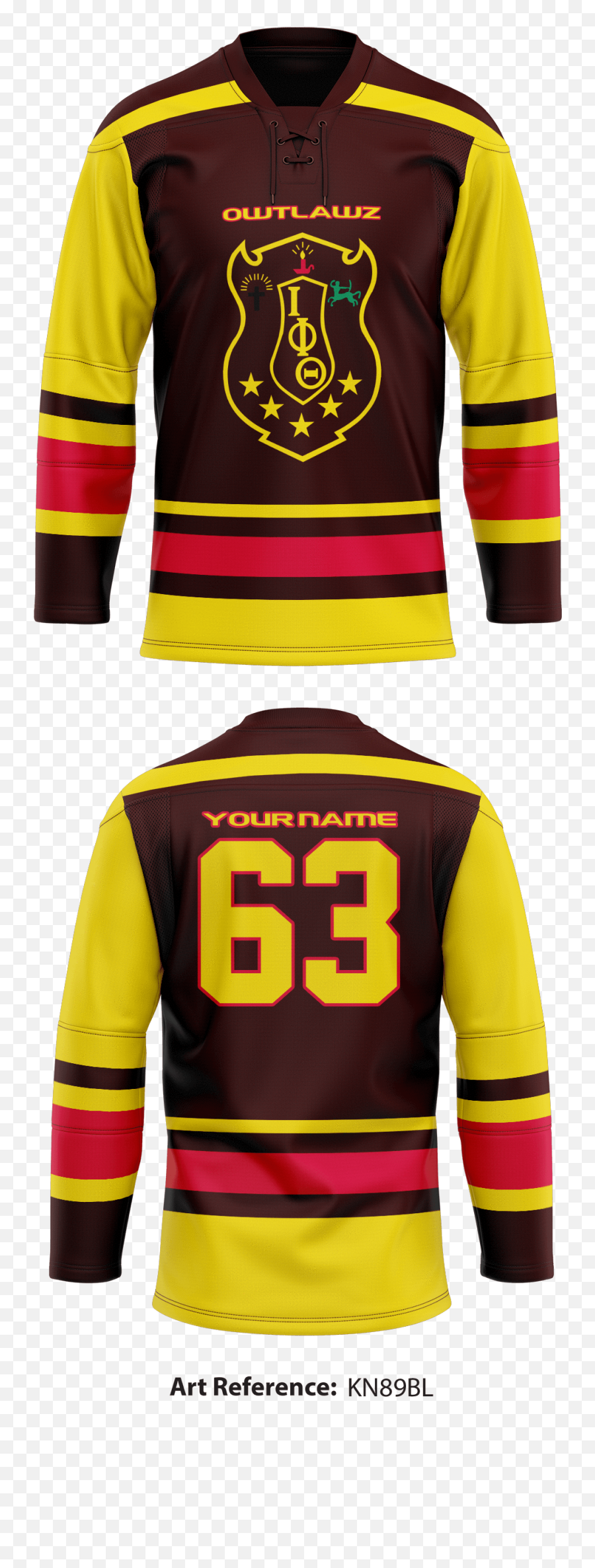 Iota Phi Theta Hockey Jersey - Kn89bl Iota Phi Theta Shield Png,Iota Png