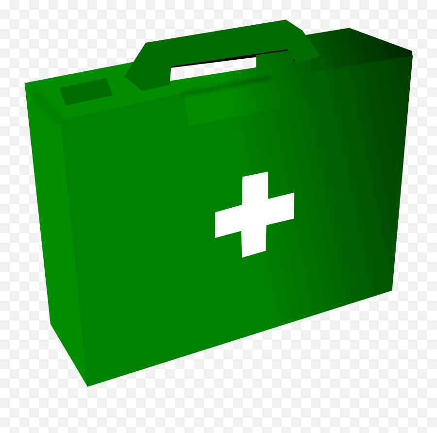 First Aid Clipart Free - First Aid Kit Green Png,First Aid Kit Png