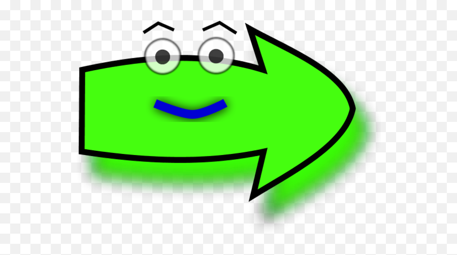 Arrow With Funny Eyes Pointing Right Clipart - Funny Arrow Cartoon Arrow Pointing Right Png,Funny Eyes Png