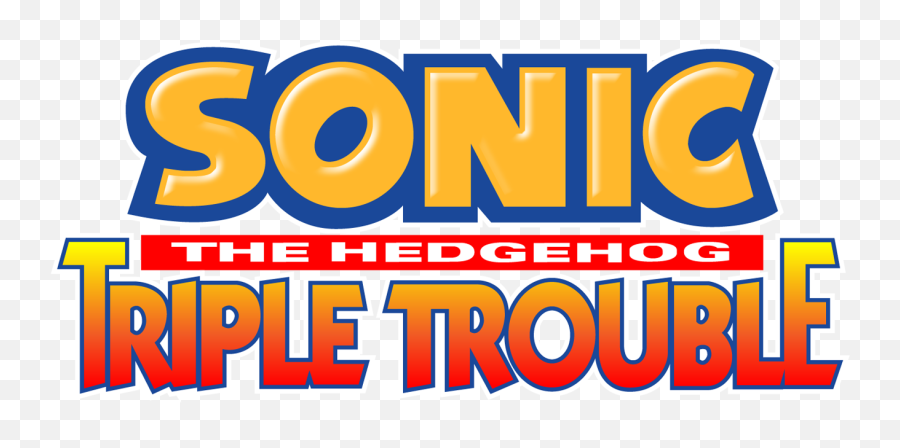 Sonic The Hedgehog Triple Trouble - Sonic The Hedgehog Triple Trouble Logo Png,Sonic 1 Logo