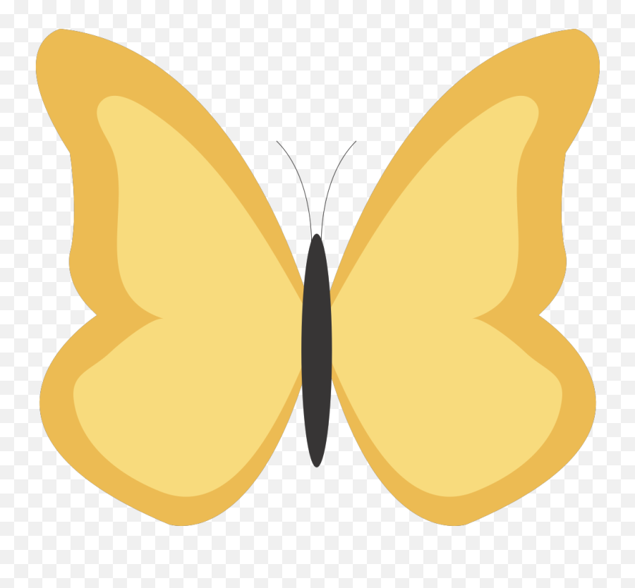 Yellow - Butterfly Clipart Gold Butterfly Cartoon Clip Art Png,Yellow  Butterfly Png - free transparent png images 