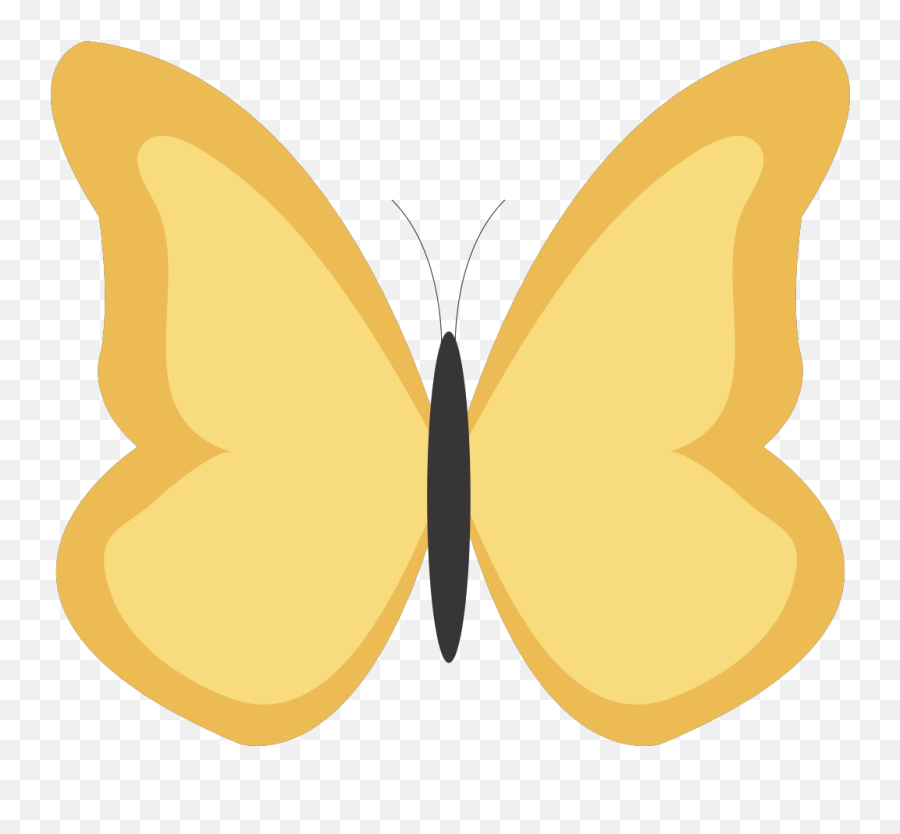 Yellow - Butterfly Clipart Gold Butterfly Cartoon Clip Art Png,Yellow Butterfly Png