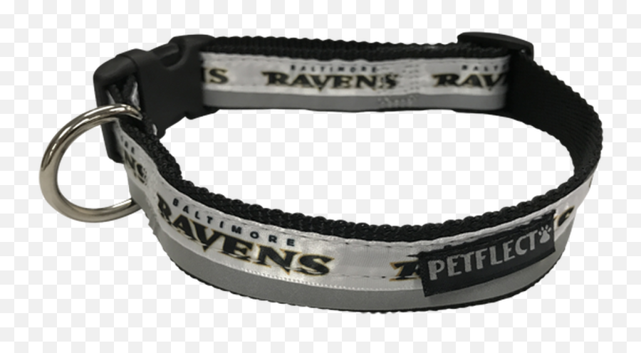 Baltimore Ravens Dog Collar - Reflective Nylon Super Strength Nfl Team Logos Great Dane Png,Baltimore Ravens Logo Transparent